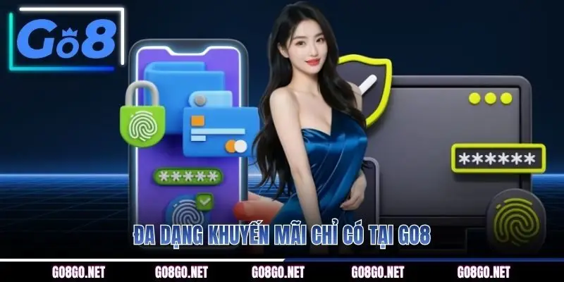 Đa dạng khuyến mãi chỉ có tại GO8