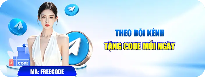 Theo dõi kênh tặng code